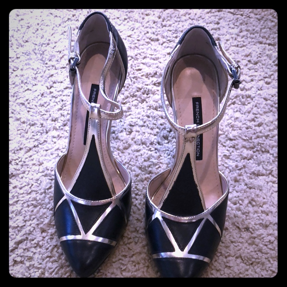 French Connection gorgeous t-strap heels